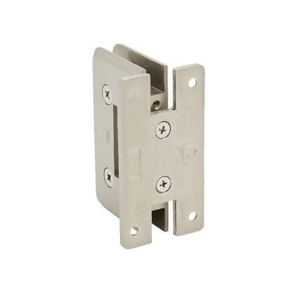 Brushed Nickel Cologne Series Wall Mount 'H' Back Plate Hinge - Sleek Design, Secure Closu
