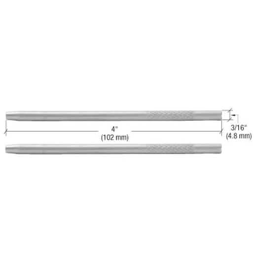 CRL ARS Top Rail Splice Pins - Pair for Secure Glass Railing Connections, Durable Design