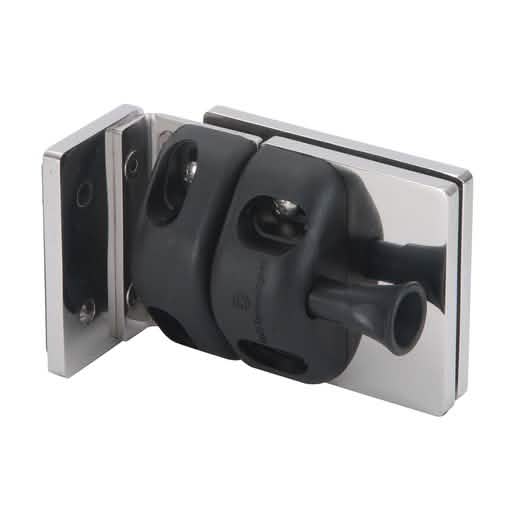 CRL 316 Polished Stainless Steel Wall/Square Post Mount Gate Latch - Durable & Stylish