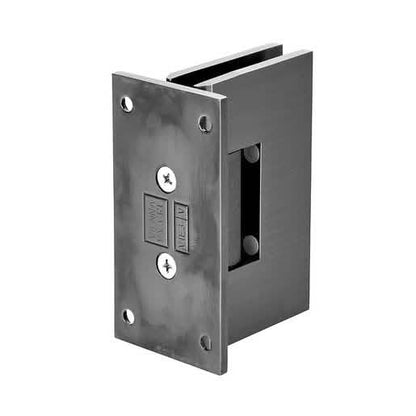 CRL Antique Brushed Nickel Vienna Wall Mount Hinge, Full Back Plate, Modern Design
