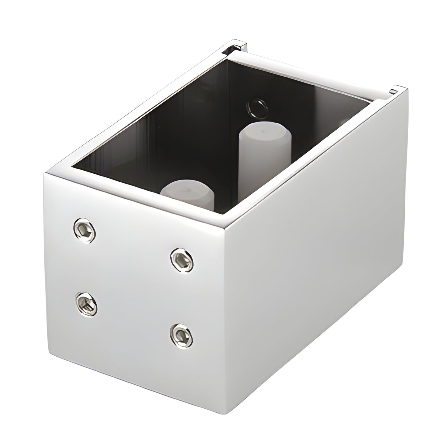 CAMW2PS polished stainless steel Brixen sliding shower door replacement bracket kit with two rollers and stopper