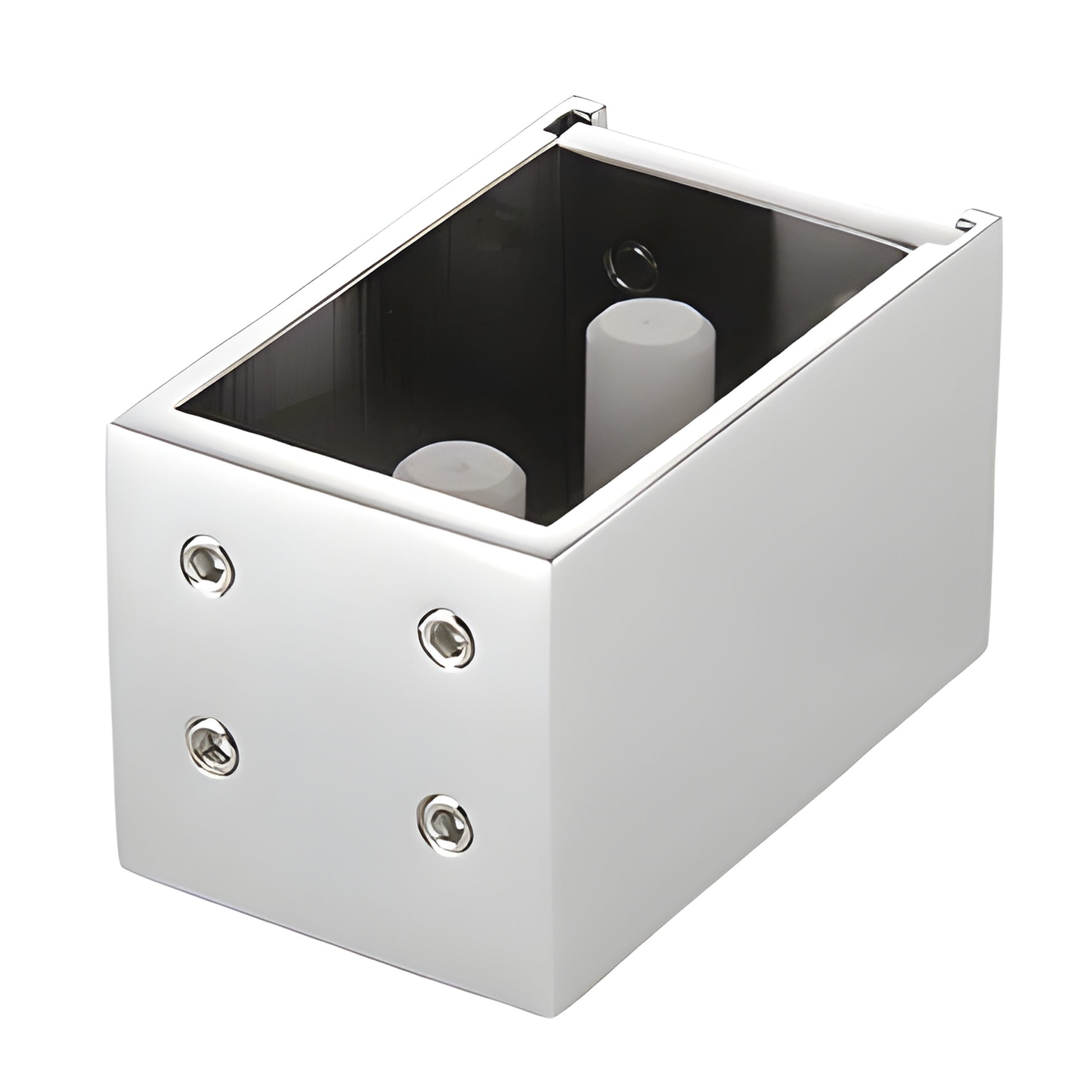 CAMW2PS polished stainless steel Brixen sliding shower door replacement bracket kit with two rollers and stopper