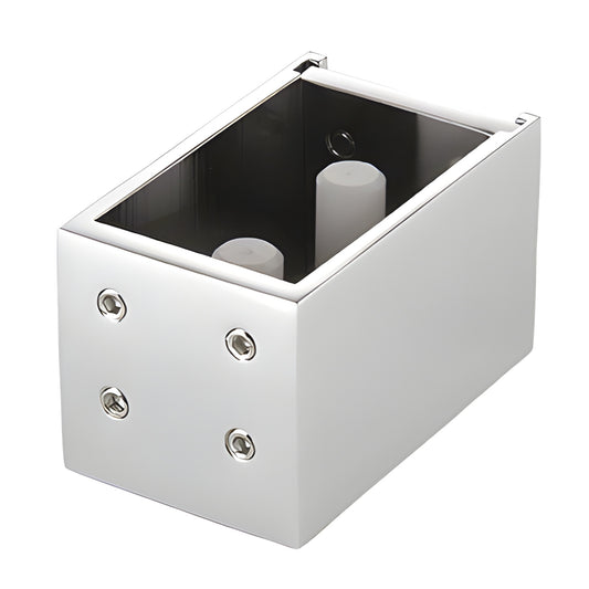 CAMW2PS polished stainless steel Brixen sliding shower door replacement bracket kit with two rollers and stopper