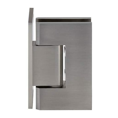 CRL Brushed Nickel Geneva 044 Wall Mount Offset Back Plate Hinge - Sleek & Durable Design