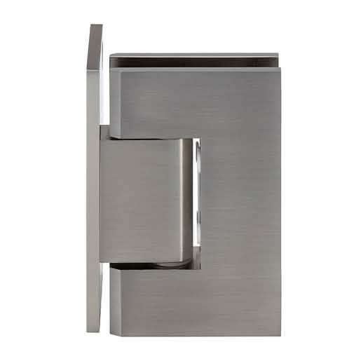 CRL Brushed Nickel Geneva 044 Wall Mount Offset Back Plate Hinge - Sleek & Durable Design