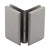 CRL Brushed Nickel Pinnacle/Prima Glass-to-Glass Shower Door Bracket
