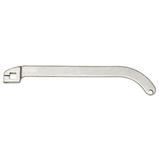 CRL Jackson® Satin Aluminum Offset Arm - Durable, sleek design for secure door mounting.