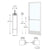 CRL-U.S. Aluminum 250 White Narrow Stile Offset Pivot Entrance Door