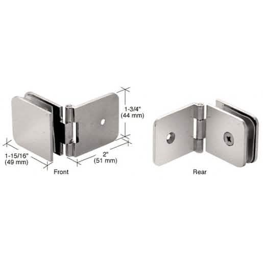 CRL brushed nickel adjustable wall mount glass clamp for secure and stylish glass installa
