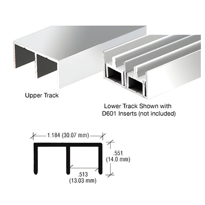 CRL Brite Anodized Aluminum Upper/Lower Channel Replacement