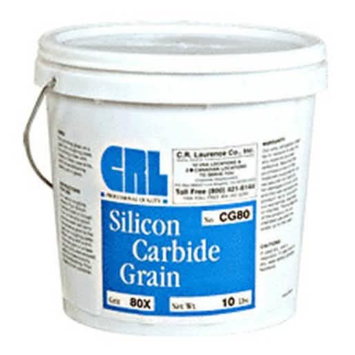 CRL 80X Grit Silicon Carbide Grain - Ideal for sanding, grinding, and polishing tasks.