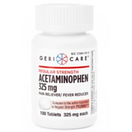 Acetaminophen Caplets, Regular-Strength, 325 mg- 100/Bottle