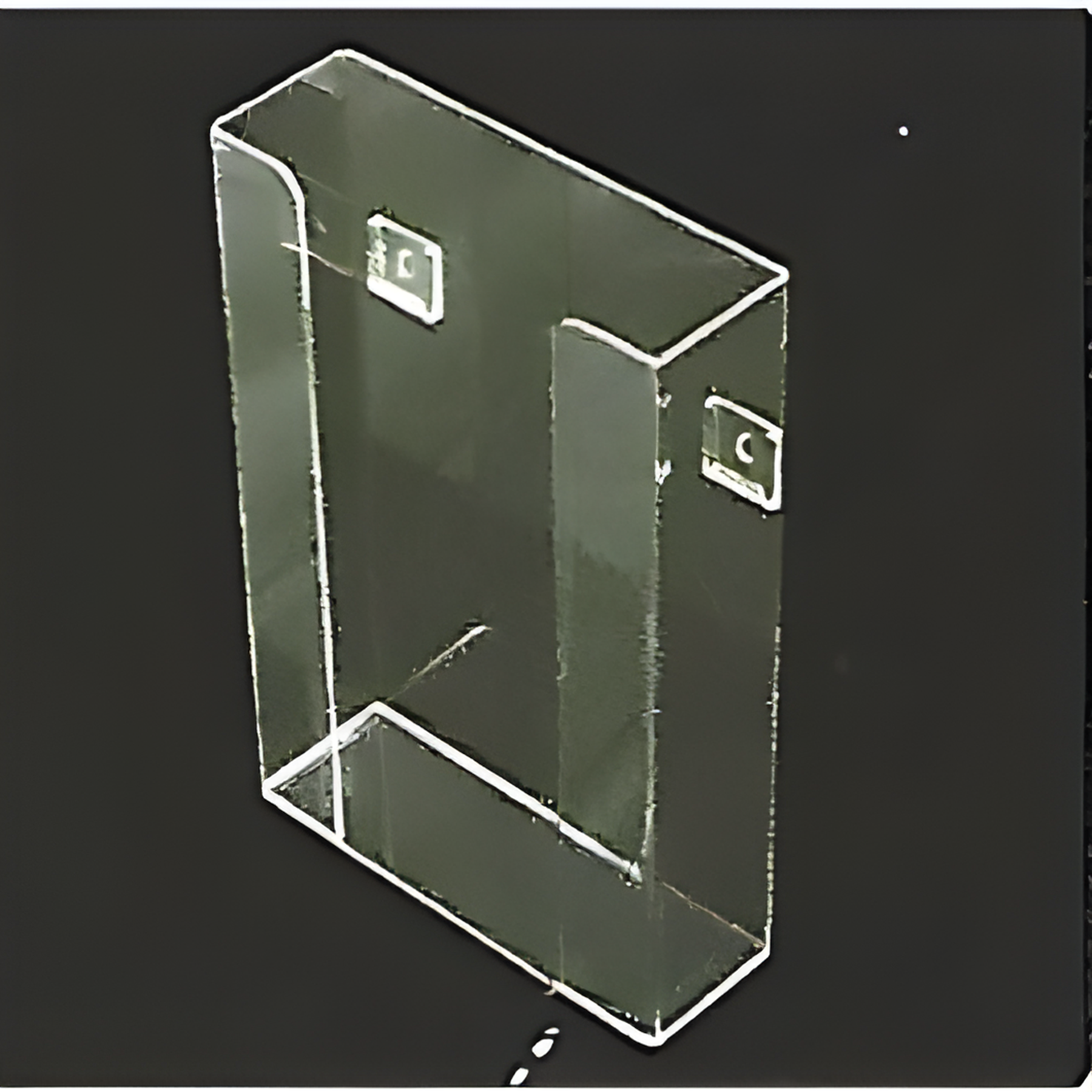 Acrylic Glove Dispenser-3 Boxes, 1 Compartment, 10x16x3.5
