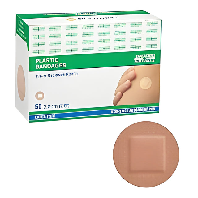 Adhesive Plastic- Rounds, 2.2cm – 50/Box