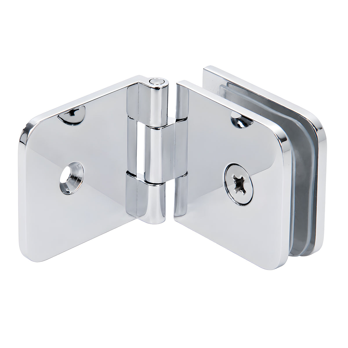 CRL Polished Chrome Adjustable Wall Mount Glass Clamp