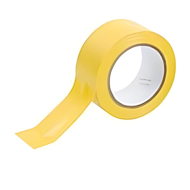 Aisle Marking Tape, 2" x 108', PVC, Yellow