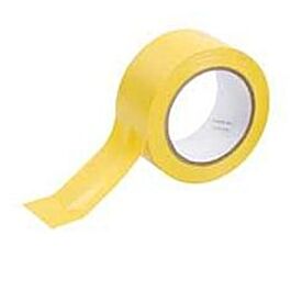 Aisle Marking Tape, 2" x 108', PVC, Yellow - 1 Roll