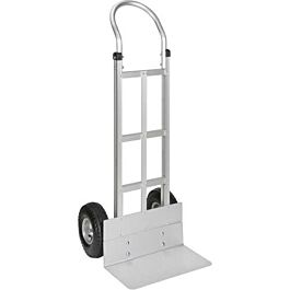 Aluminum Hand Truck, Pneumatic Wheels, Continuous Handle- 1 Ea