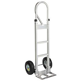 Aluminum Hand Truck, Pneumatic Wheels, Continuous Handle- 1 Ea