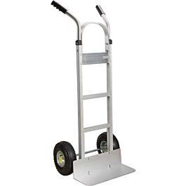 Aluminum Hand Truck, Pneumatic Wheels, Dual Handle- 1 Ea