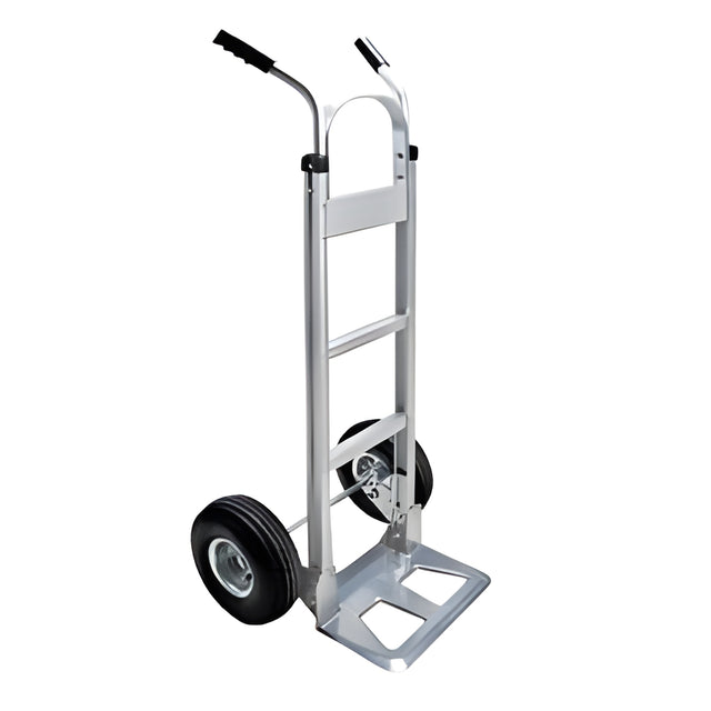 Aluminum Hand Truck, Pneumatic Wheels, Dual Handle- 1 Ea