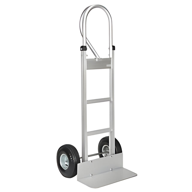 Aluminum Hand Truck, Pneumatic Wheels, P-Handle- 1 Ea