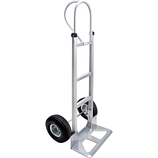 Aluminum Hand Truck, Pneumatic Wheels, P-Handle- 1 Ea