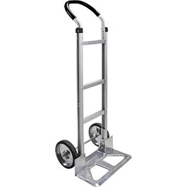 Aluminum Hand Truck, Rubber Wheels, Loop Handle- 1 Ea