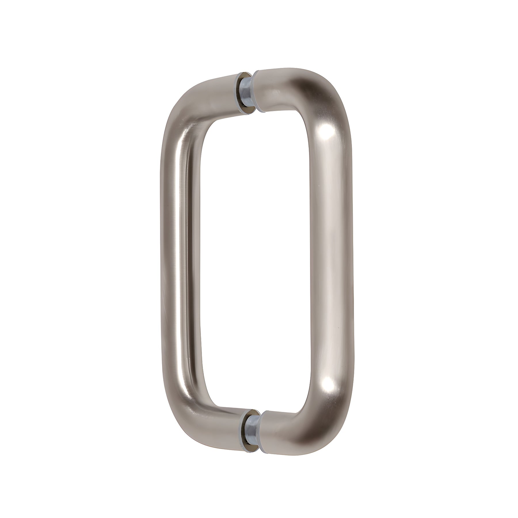 CRL Brushed Nickel 6" Back-to-Back Solid Brass 3/4" Diameter Pull Handles Without Metal Washers