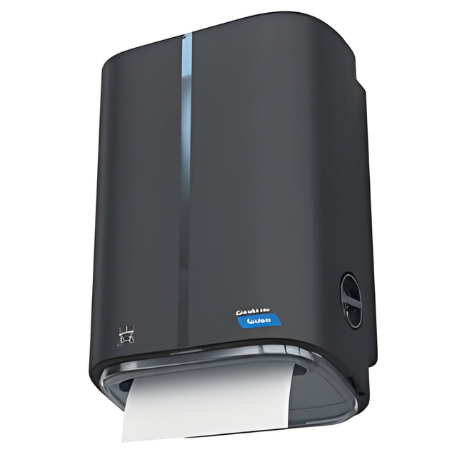 Cascades PRO Tandem Mechanical No-Touch Hand Towel Dispenser, Dark Gray