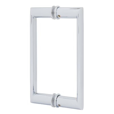CRL 8" Chrome Back-to-Back Oval/Round Pull Handle