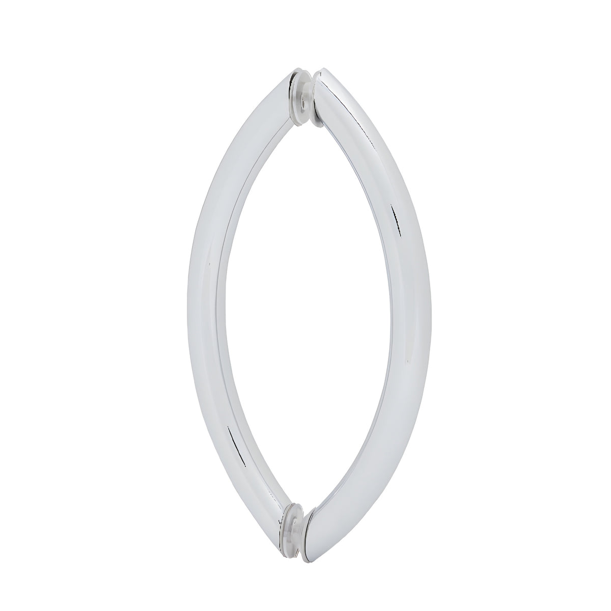 CRL Polished Chrome 8" Crescent Style Back-to-Back Pull Handles Without Metal Washers