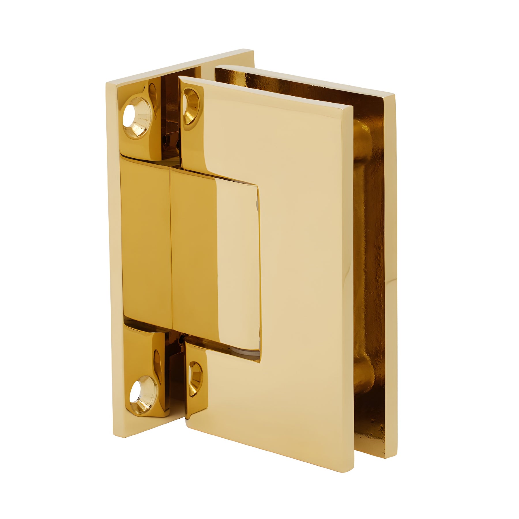 CRL Ultra Brass Geneva 037 Series Wall Mount Full Back Plate Standard Hinge