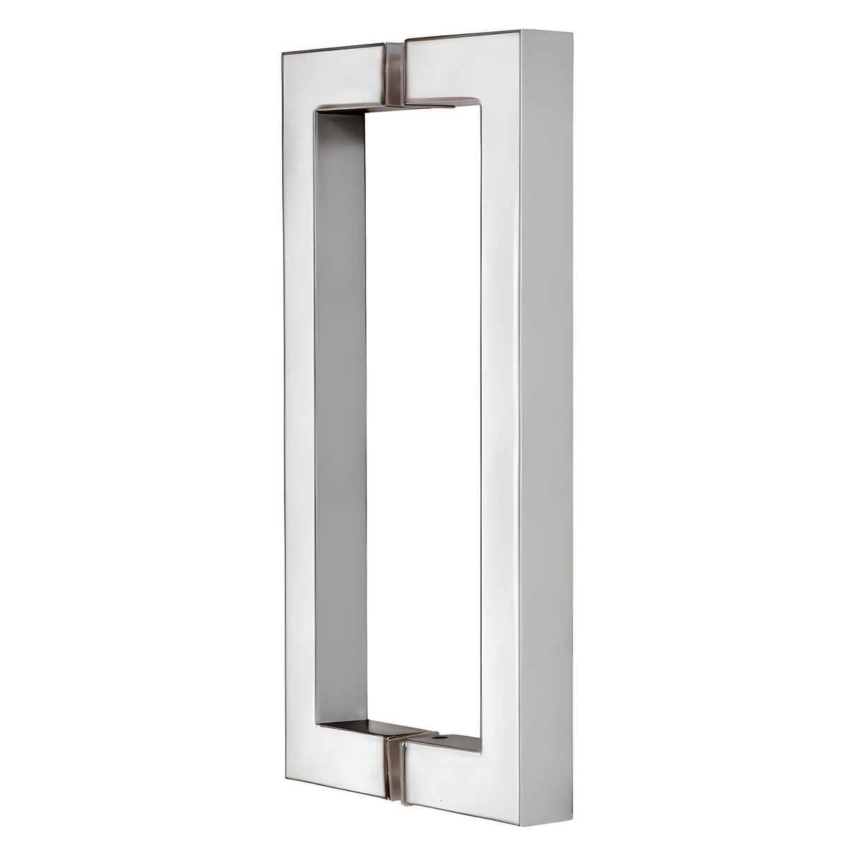 CRL Polished Chrome 8" x 8" SQ Series Square Tubing Back-to-Back Pull Handles