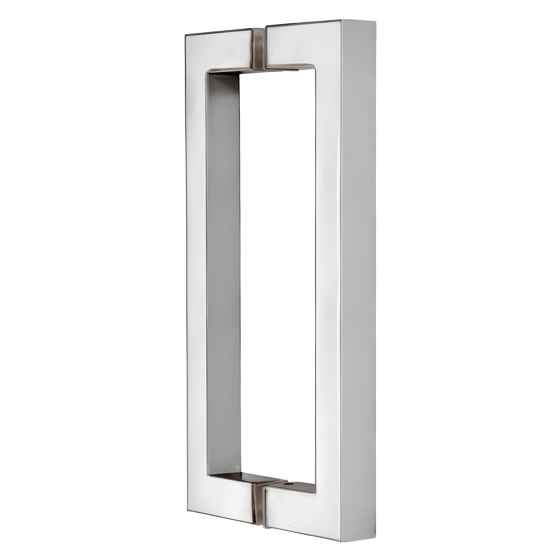 CRL Polished Chrome 8" x 8" SQ Series Square Tubing Back-to-Back Pull Handles