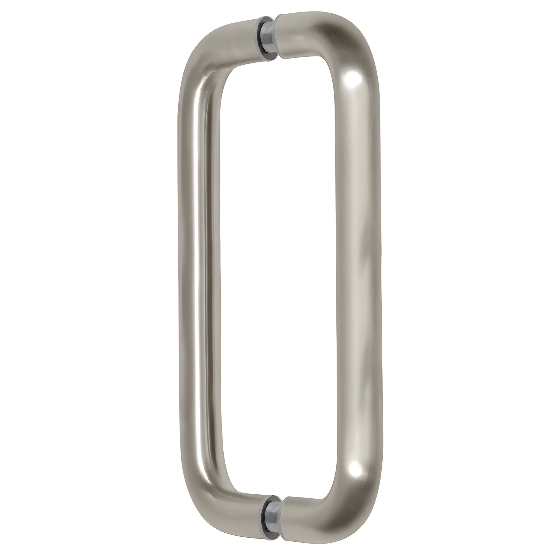 CRL Satin Nickel 8" Back-to-Back Solid 3/4" Diameter Pull Handles Without Metal Washers
