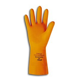 Ansell Latex Gloves,Orange, Sz 10- 12 Pr/ Bag