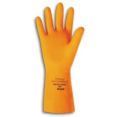 Ansell Latex Gloves,Orange, Sz 8.5- 12 Pr/ Bag