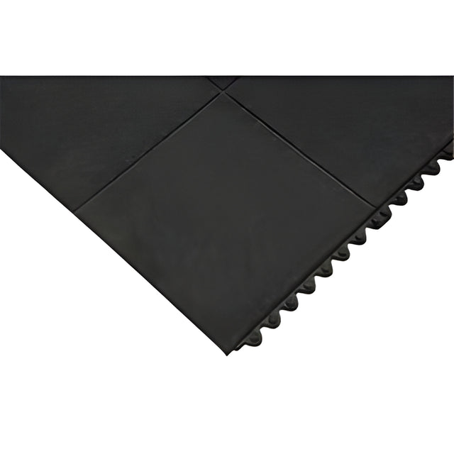 Anti-Fatigue Link Mats, 3' x 3', Black