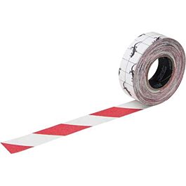 Anti-Skid Safety Tape, 2" x 60', Red and White- 1 Roll