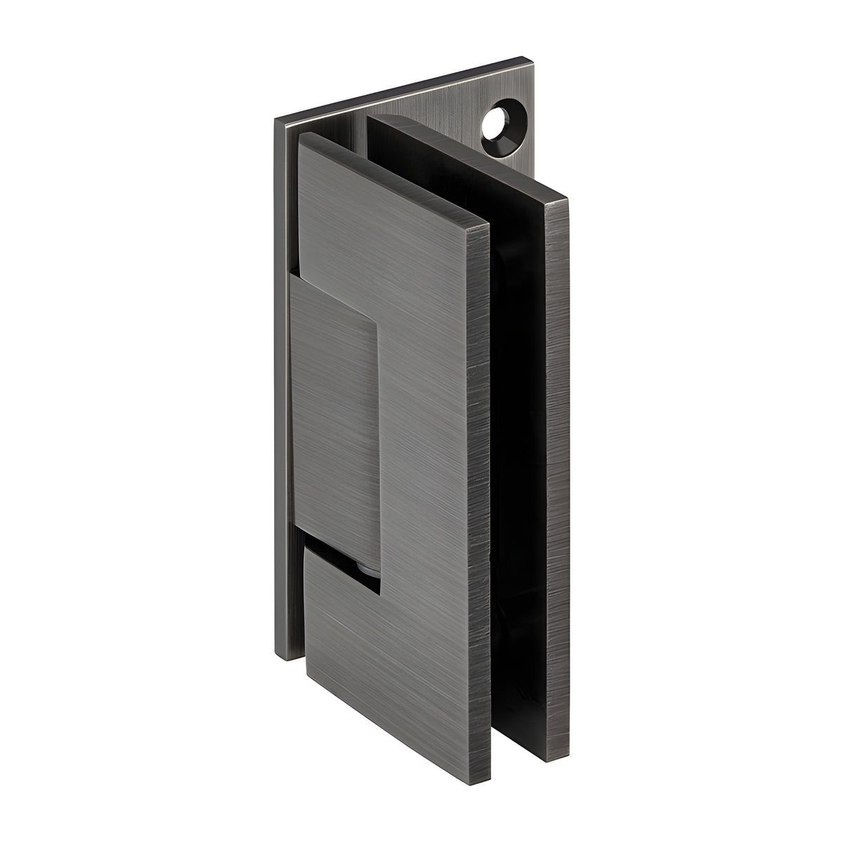 CRL Antique Brushed Nickel Adjustable Wall Mount Offset Back Plate Hinge