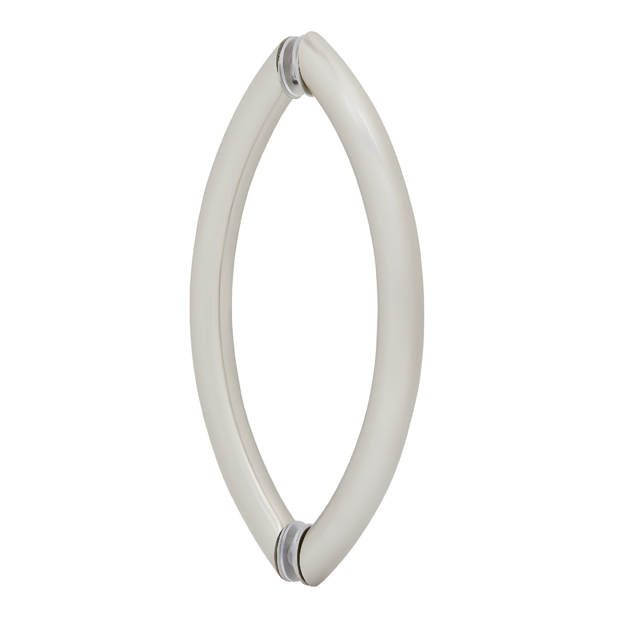 CRL Brushed Nickel 8" Crescent Style Back-to-Back Pull Handles Without Metal Washers
