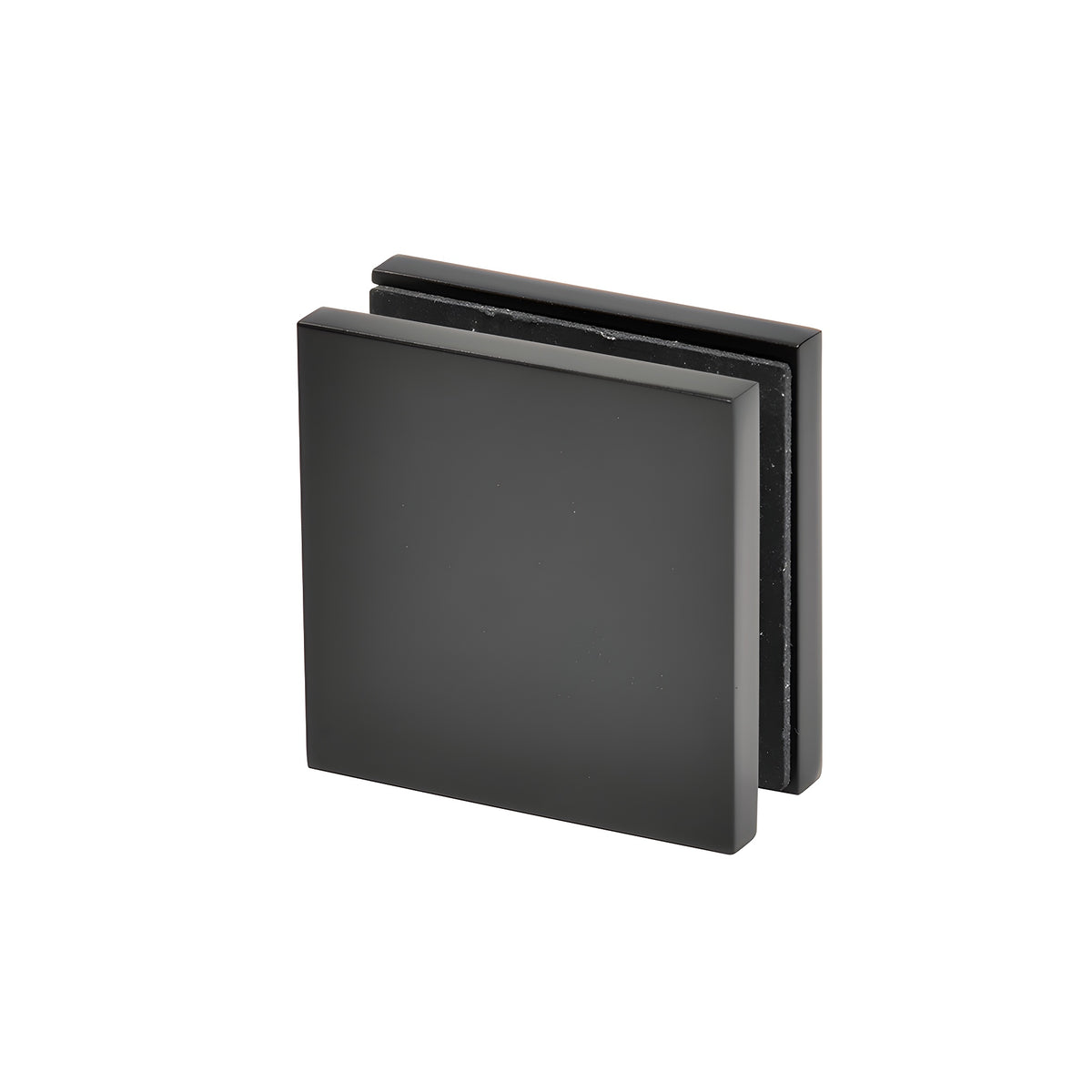 CRL Shower Glass to Glass Clamp Matte Black Zero Clamp