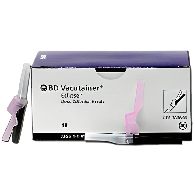 BD Vacutainer Eclipse Blood Collection Needle, 22G, 22 G x 1-1/4" (3.175 cm) – 48/Box