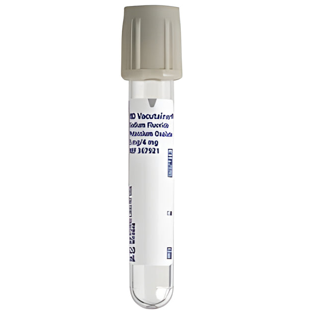 BD Vacutainer Fluoride Tube with Hemogard Closure, 4 mL, 13 x 75 mm – 100/Pack