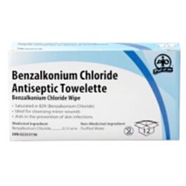 BZK Antiseptic Towelettes- 12 / Box x 25 Boxes / Pack