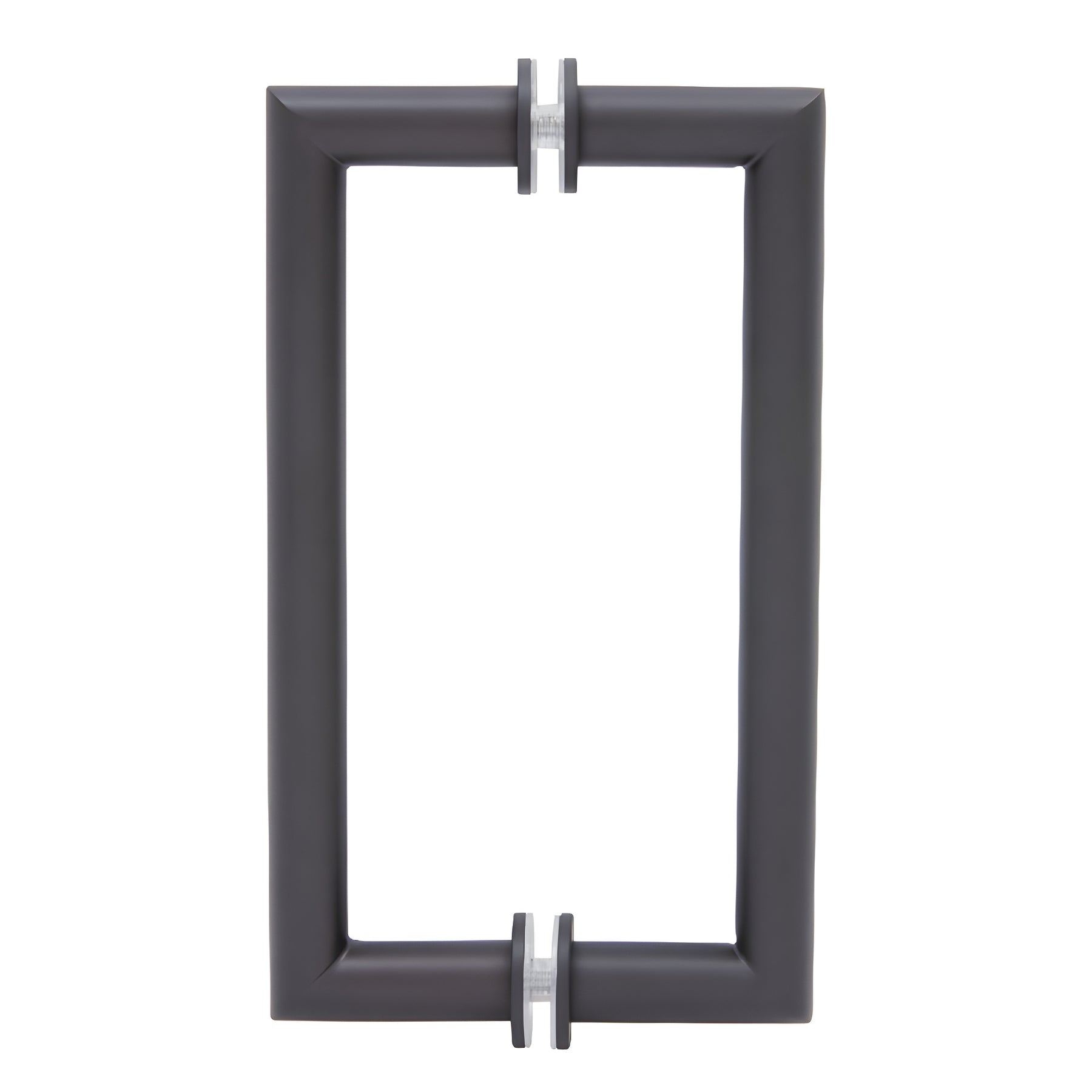 CRL Oil Rubbed Bronze 8" MT Series Round Tubing Mitered Corner Back-to-Back Pull Handle