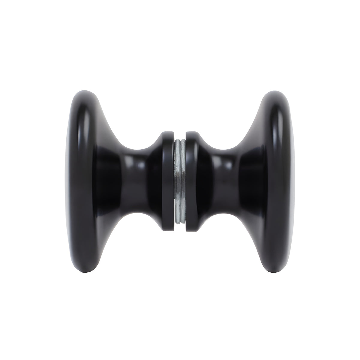 CRL Matte Black Traditional Style Back-to-Back Shower Door Knobs