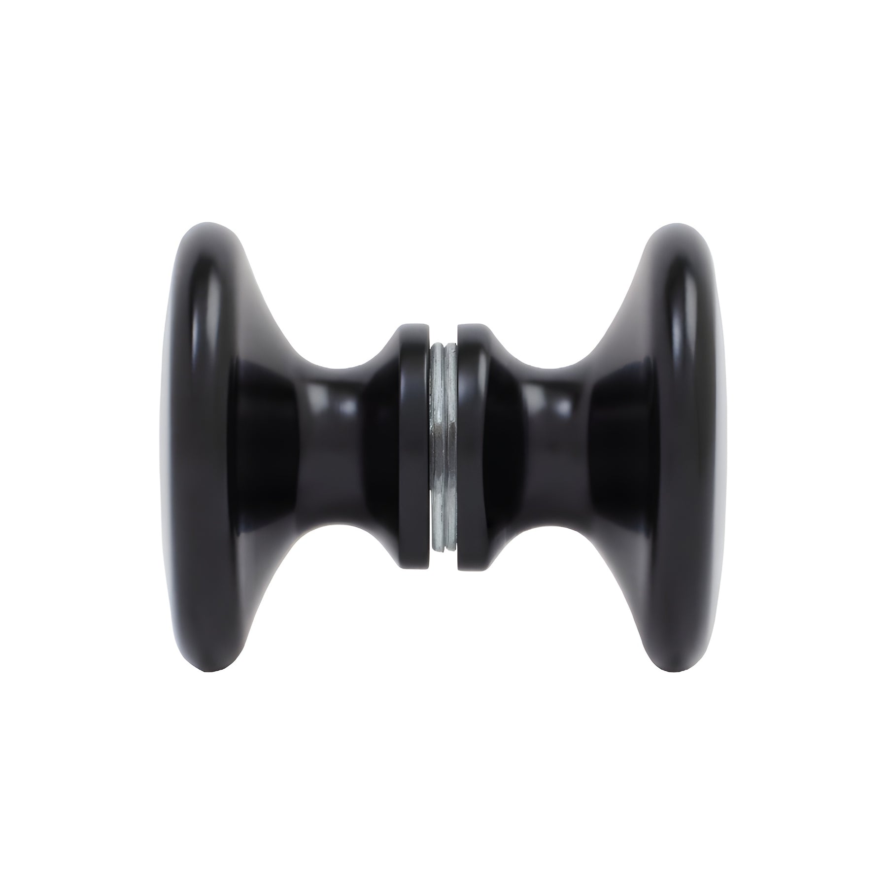 CRL Matte Black Traditional Style Back-to-Back Shower Door Knobs