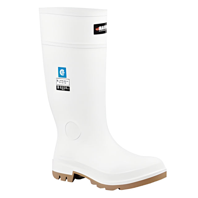 Baffin Bully Safety Boot, Steel Toe, White, Size 08 – Pair